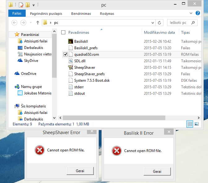 sheepshaver cannot open rom file